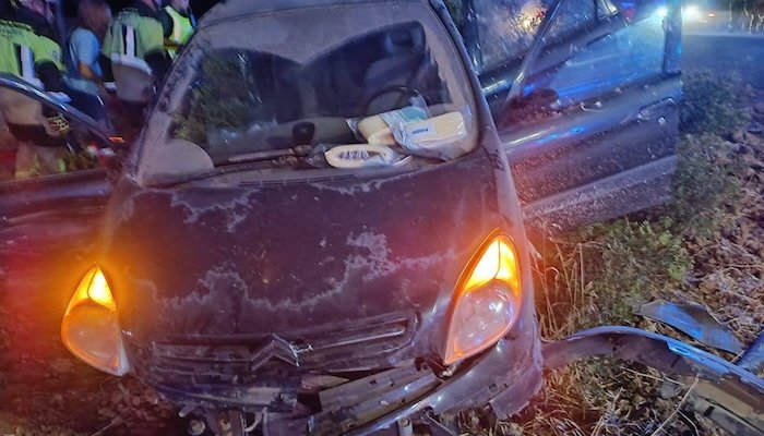 Trasladan a dos heridos al Juan Ramón tras un accidente en Gibraleón