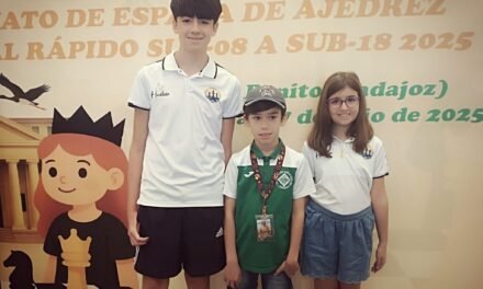 Tres menores onubenses participan con éxito en el Campeonato de España de Ajedrez Rápido
