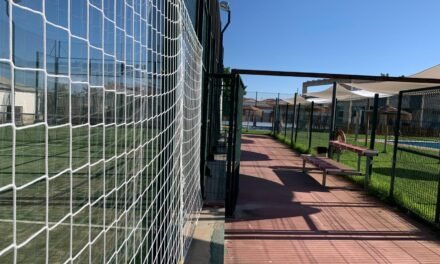 Berrocal protege su fauna con una red anticolisión de aves en la pista de pádel