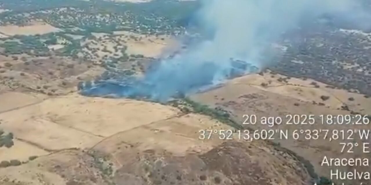 Arde el paraje ‘Valdesevilla’ de Aracena