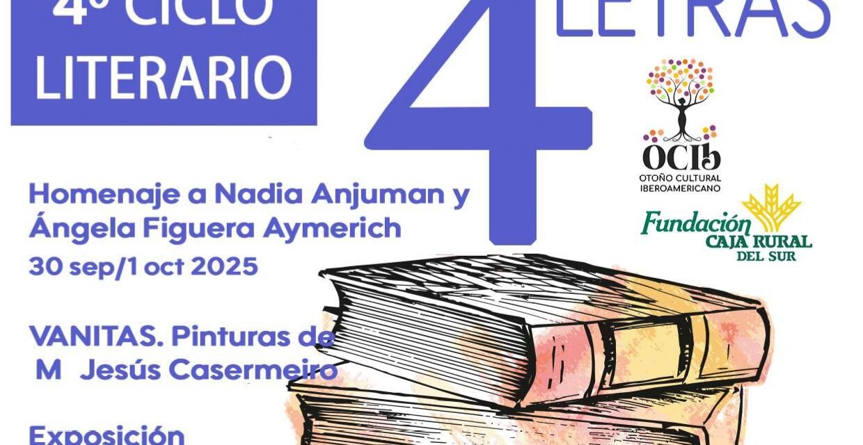 El OCIb convoca su IV Ciclo Literario 4 Letras