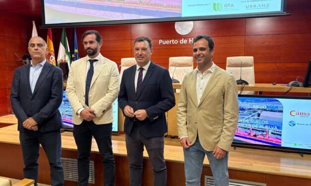 Un mapa visualiza el suelo industrial disponible en Huelva