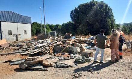 DSM pone sus medios para la retirada de vertidos incontrolados en Nerva