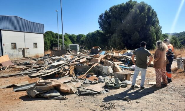 DSM pone sus medios para la retirada de vertidos incontrolados en Nerva