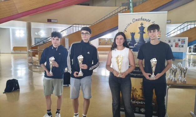 Juan Villegas, Fran Valladolid y Pepe Báez se proclaman campeones de Huelva de ajedrez por edades
