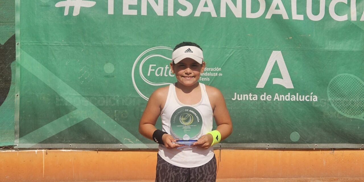 La onubense Laura Macías se proclama campeona de Andalucía de tenis Sub-9