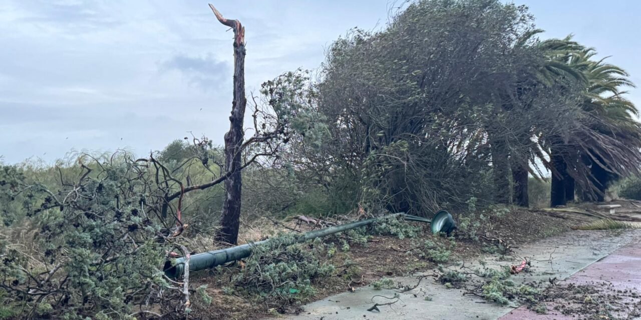 La borrasca Claudia provoca medio centenar de incidencias en la Costa