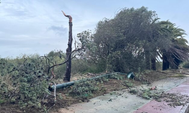 La borrasca Claudia provoca medio centenar de incidencias en la Costa