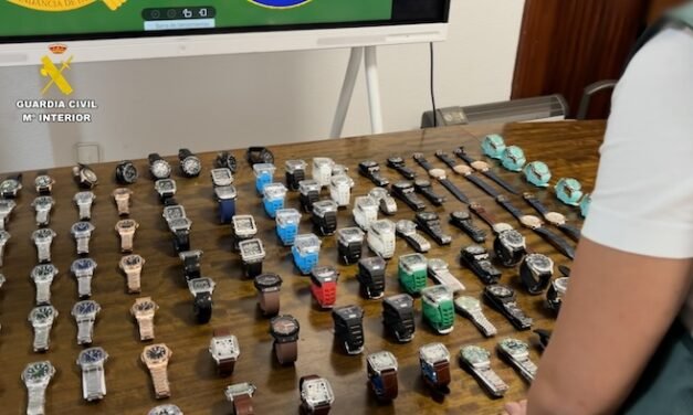 Intervienen una furgoneta con casi 200 relojes falsificados en el Puerto de Huelva
