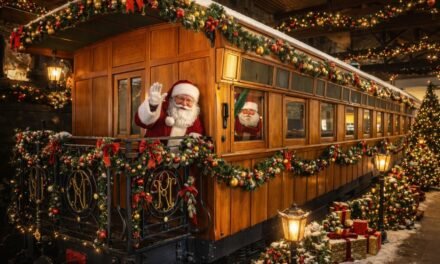 Papá Noel se suma al 150 aniversario del Ferrocarril Minero de Riotinto