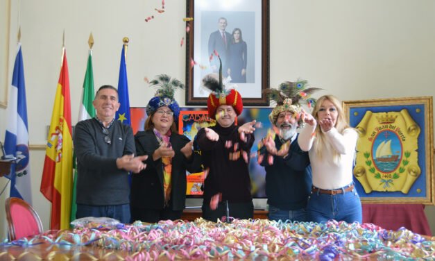 Bartolina Toscano, José Manuel Raposo y Antonio Mª Moro, Reyes Magos de San Juan del Puerto