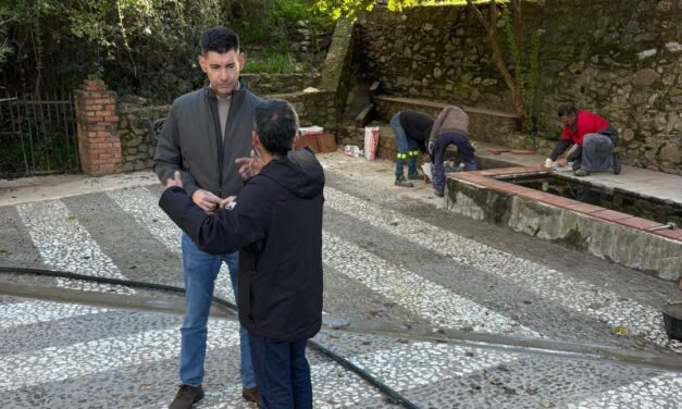 Berrocal mejora el entorno de su fuente