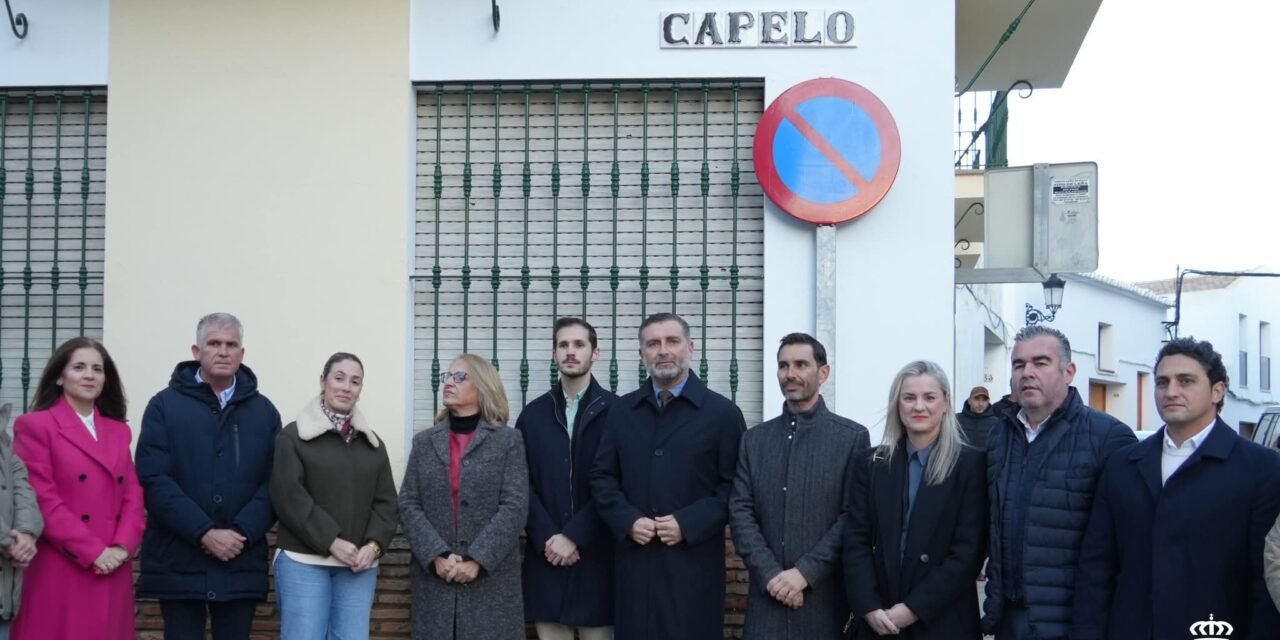 Moguer dedica una calle al cantautor Nicolás Capelo