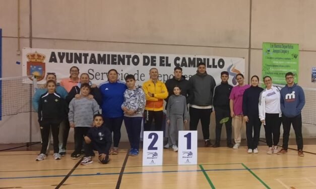 Manuel Garnica, Montse Romero y Amelia Garnica se imponen en el Torneo de Bádminton de El Campillo