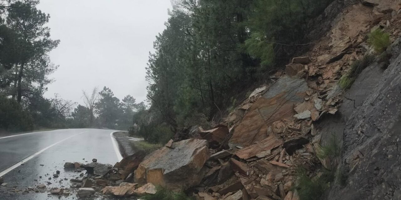 La Diputación actúa en varias carreteras de la provincia afectadas por la borrasca Leonardo