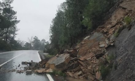 La Diputación actúa en varias carreteras de la provincia afectadas por la borrasca Leonardo