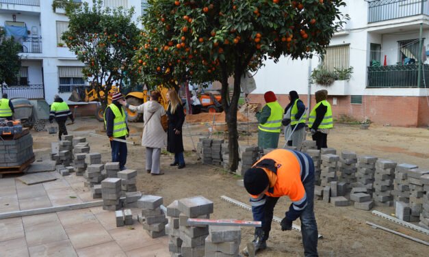 Las obras de la barriada Juan Carlos I de San Juan avanzan a buen ritmo