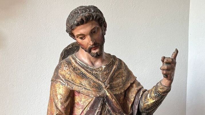 La Diputación inicia la restauración de la imagen de San Roque, copatrono de Huelva