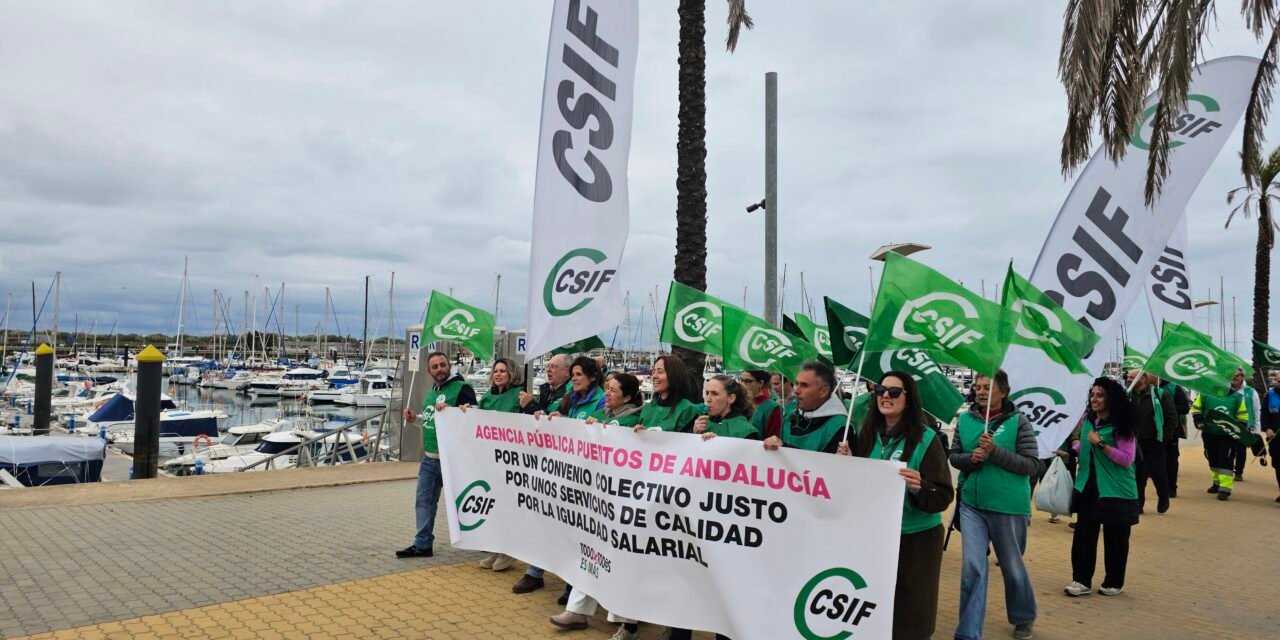 CSIF se moviliza por la plantilla de la Agencia Pública de Puertos