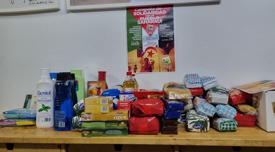 IU Zalamea organiza una recogida de alimentos para el pueblo saharaui