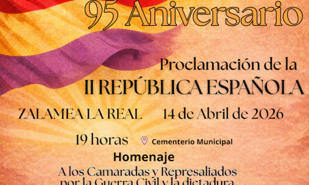 IU Zalamea conmemora el 95 aniversario de la proclamación de la II República Española
