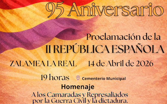 IU Zalamea conmemora el 95 aniversario de la proclamación de la II República Española