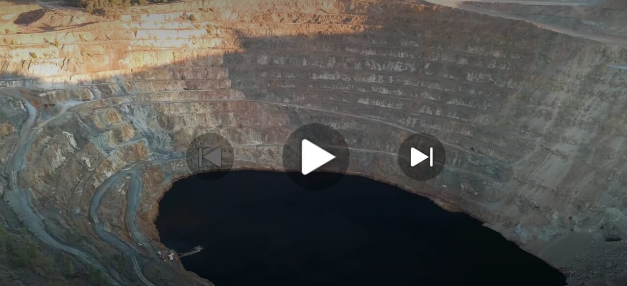 La Corta Atalaya a vista de pájaro