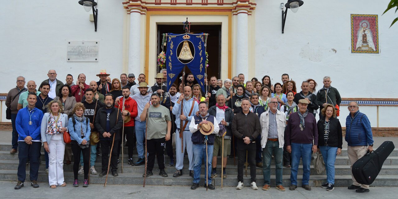 San Juan del Puerto, primera parada de la XXVII Peregrinación al Rocío de la Prisión de Huelva