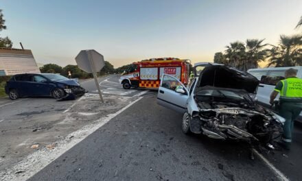 Heridas varias personas en un accidente de tráfico en Cartaya