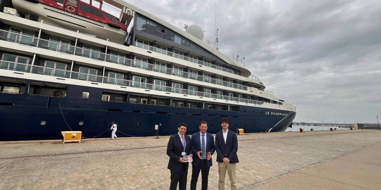 El Puerto de Huelva recibe por primera vez el crucero Le Champlain