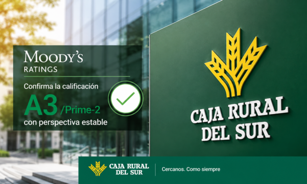 Moody’s confirma la calificación A3 de Caja Rural del Sur con perspectiva estable