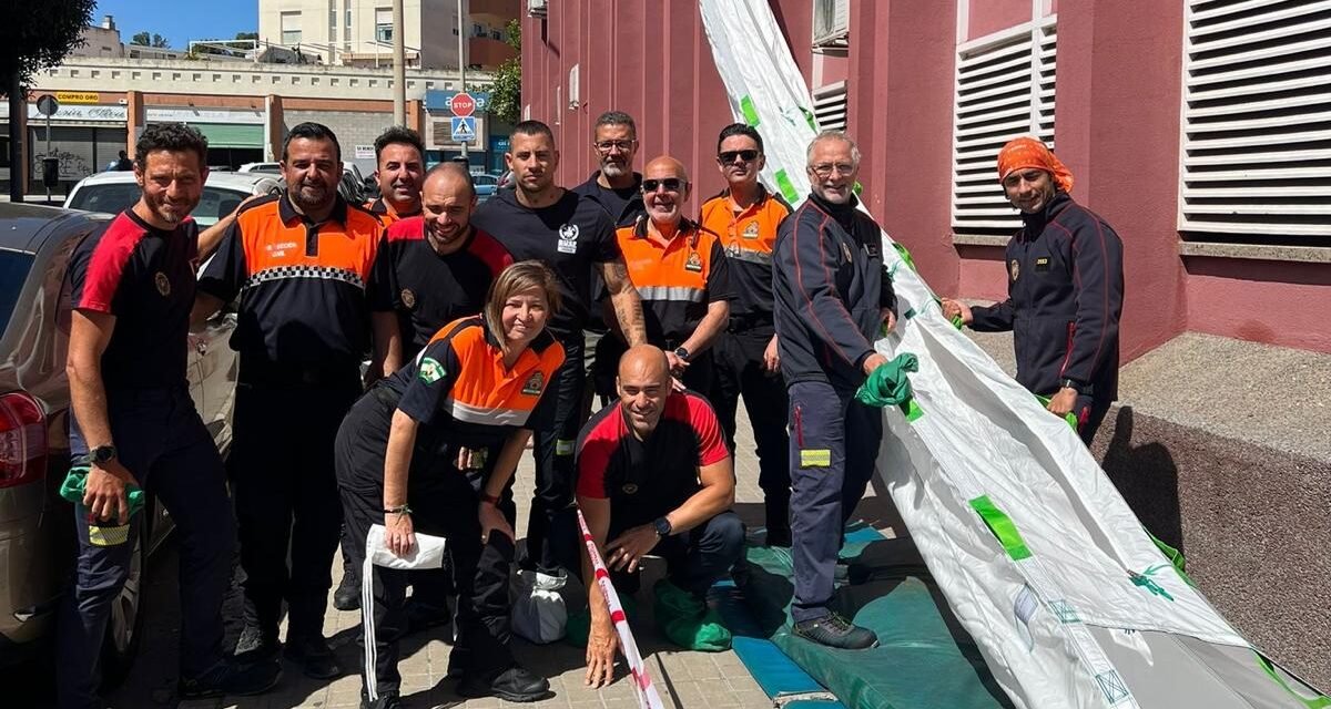 El Ayuntamiento evalúa un novedoso sistema helicoidal de evacuación masiva en edificios