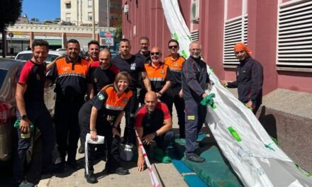El Ayuntamiento evalúa un novedoso sistema helicoidal de evacuación masiva en edificios