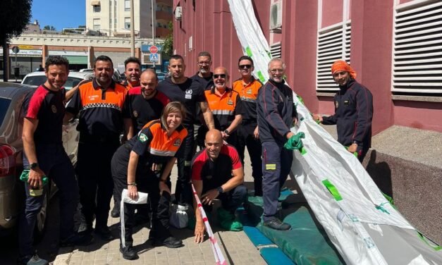El Ayuntamiento evalúa un novedoso sistema helicoidal de evacuación masiva en edificios