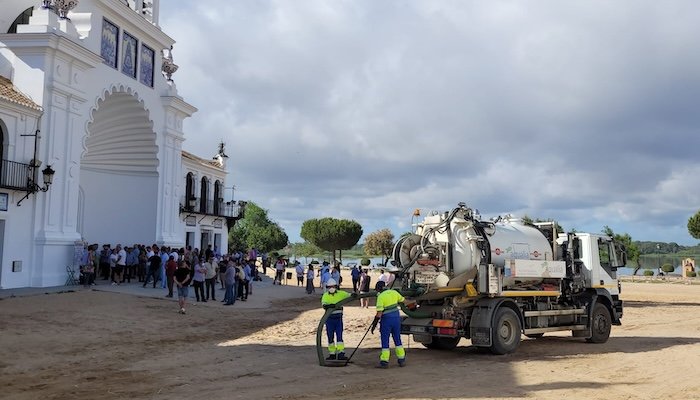 El consumo de agua durante el Rocío ascenderá a 57 millones de litros