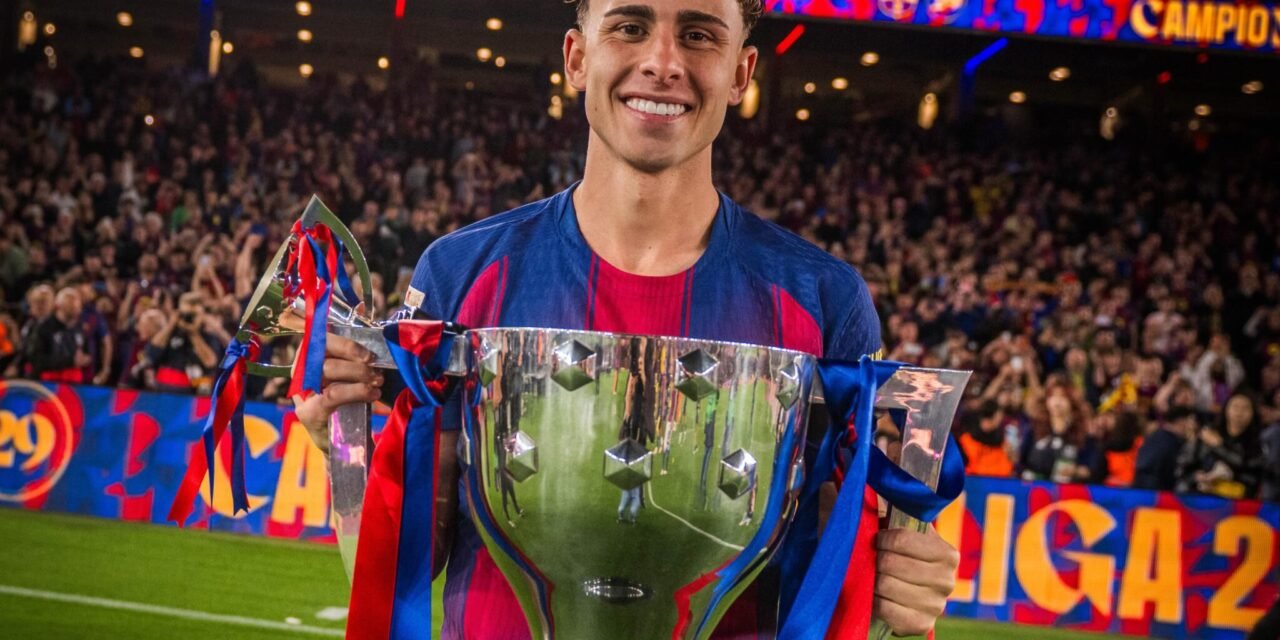 Fermín López gana su segunda Liga con el Barça