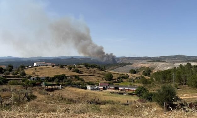 Un incendio de escasa extensión afecta a una zona próxima a la presa de Cobre