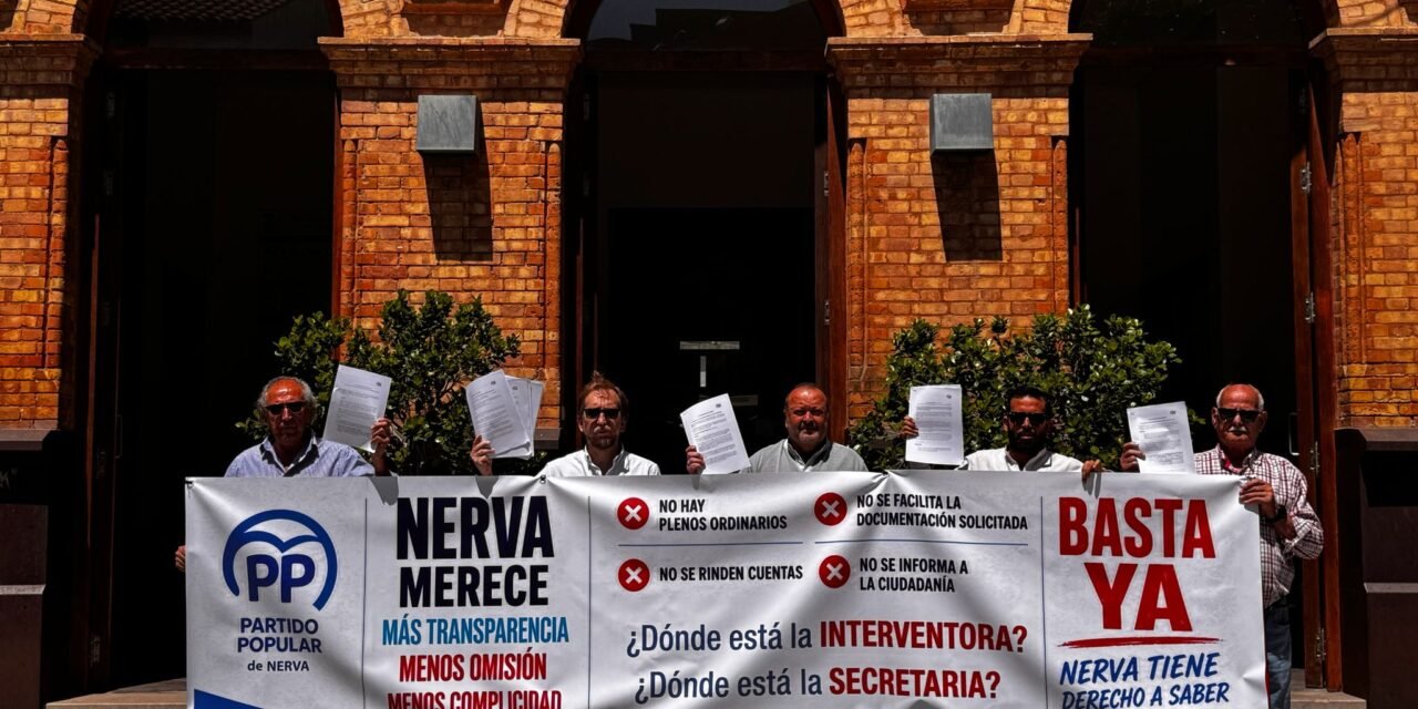 El PP de Nerva exige transparencia, respuestas y la convocatoria regular de los plenos ordinarios