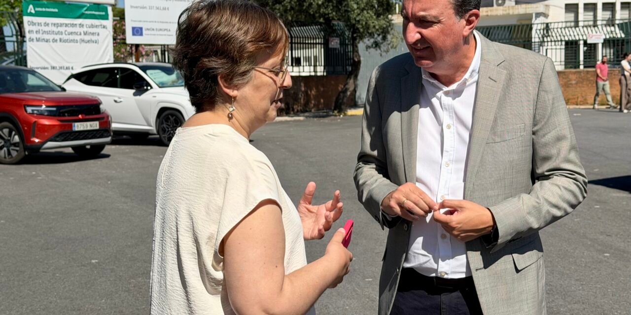 El PP destaca el compromiso de Juanma Moreno con la educación en Riotinto