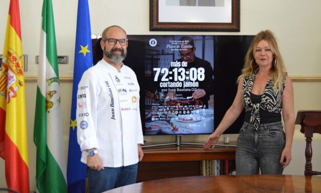 San Juan del Puerto aguarda su gran reto solidario: nuevo intento de Récord Guinness de corte de jamón