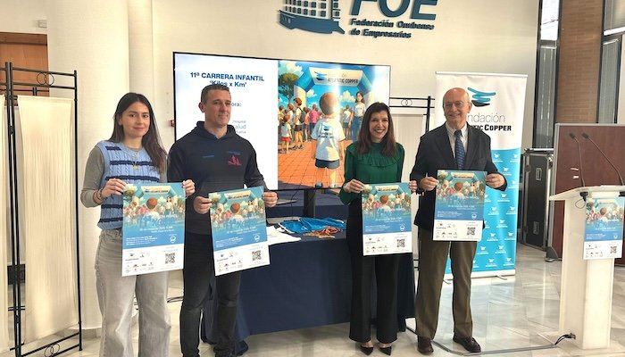 La Fundación Atlantic Copper organiza la XI Carrera Infantil ‘Kilos por KM a beneficio del Banco de Alimentos