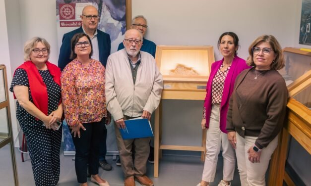La UHU incorpora a su Aula-Museo de Geología una excepcional pieza de cobre nativo