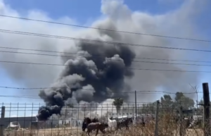 incendio en picadero