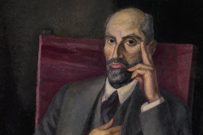 El último retrato en vida de Juan Ramón Jiménez brotó de los pinceles del nervense Vázquez Díaz