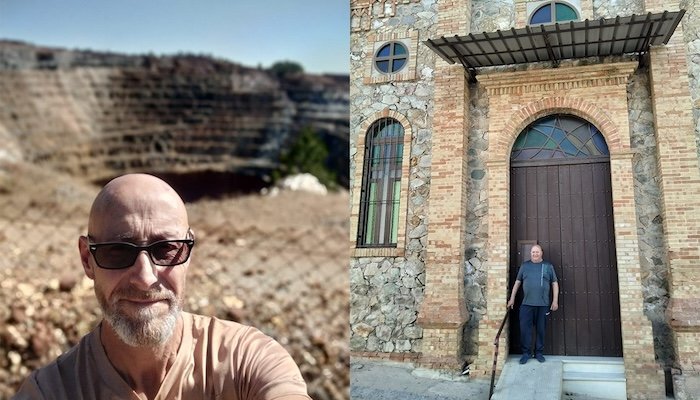 Dos hermanos visitan por primera vez El Campillo para abrazar sus raíces y recordar a su padre emigrante: «Él siempre soñaba con esto»