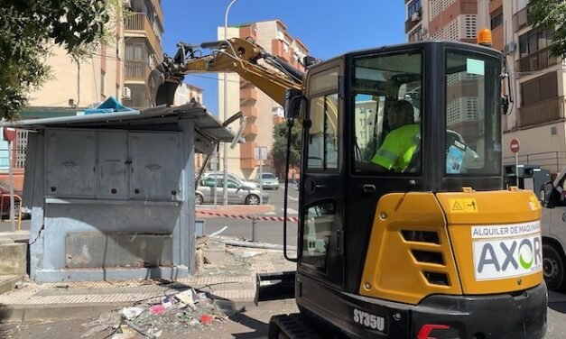 El Ayuntamiento acelera la retirada de kioscos abandonados y suma ya 17 demoliciones