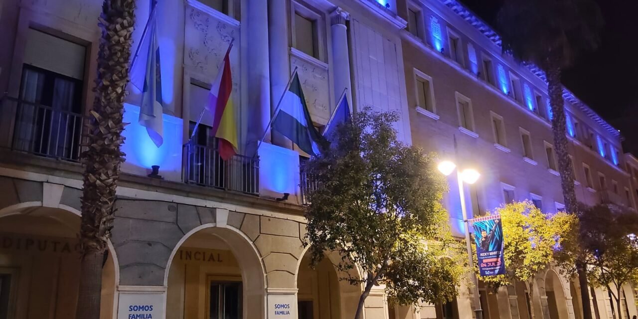 La Diputación se suma a la ‘Noche Azul’ de ACNUR por el Día Mundial del Refugiado