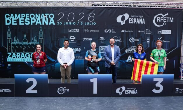 La onubense Joanna Zilotin conquista el Campeonato de España de Tenis de Mesa