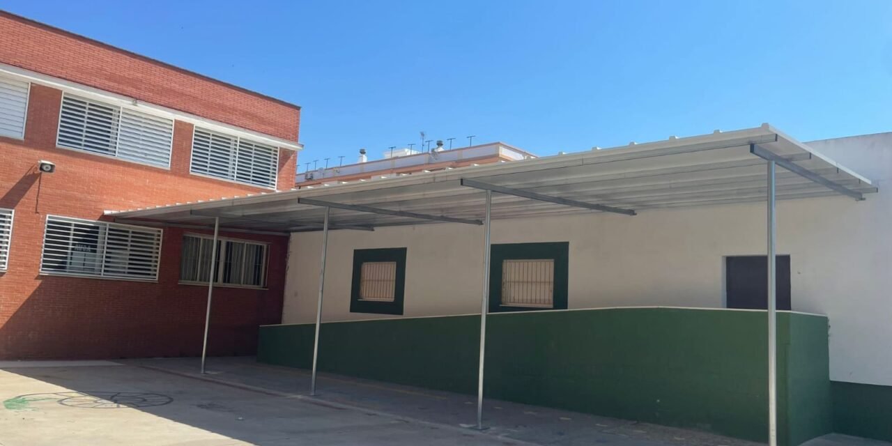 Nuevo techado de sombra en el CEIP García Lorca