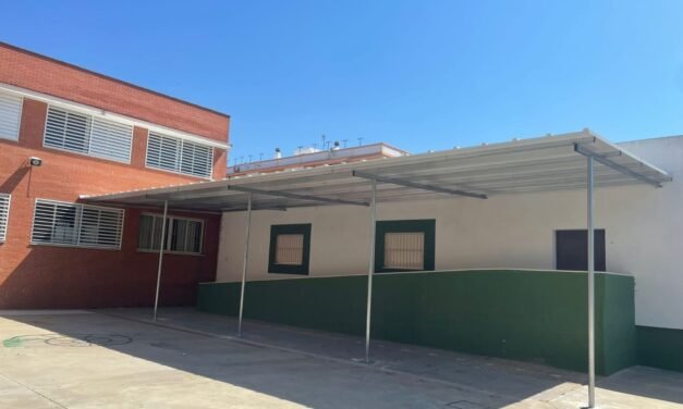 Nuevo techado de sombra en el CEIP García Lorca